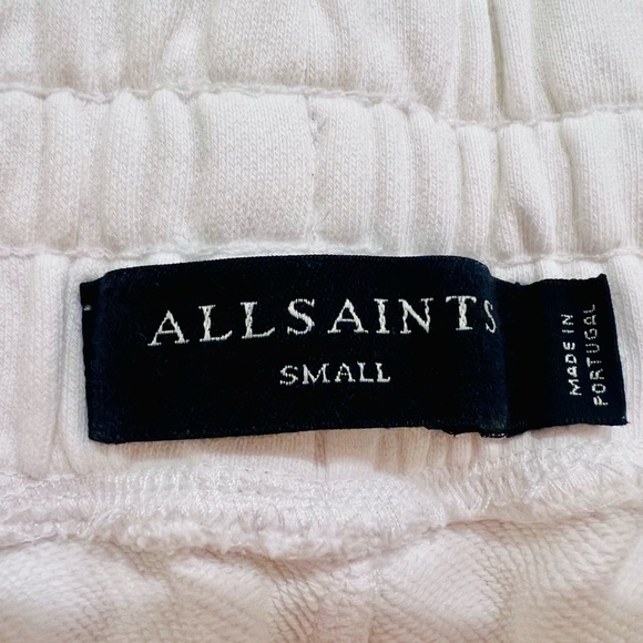 ALLSAINTS Caliwater Relaxed Fit Sweatpants - Optic White Small MSRP $169 - Picture 13 of 13